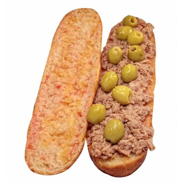 Bocadillo de atún con olivas